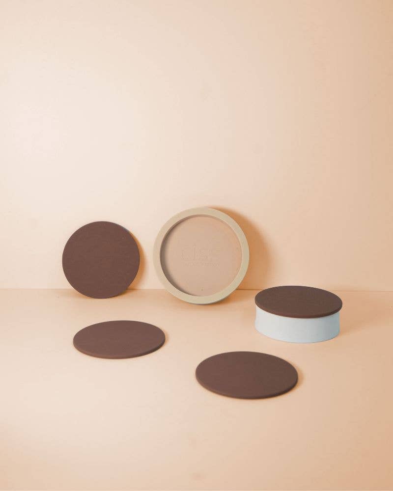 Unbreakable Silicon Coasters – Latte | Donkey