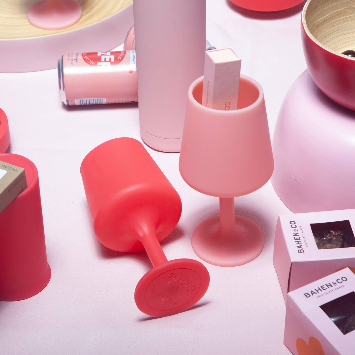 Unbreakable Silicone Wine Glasses – Cherry | Blush