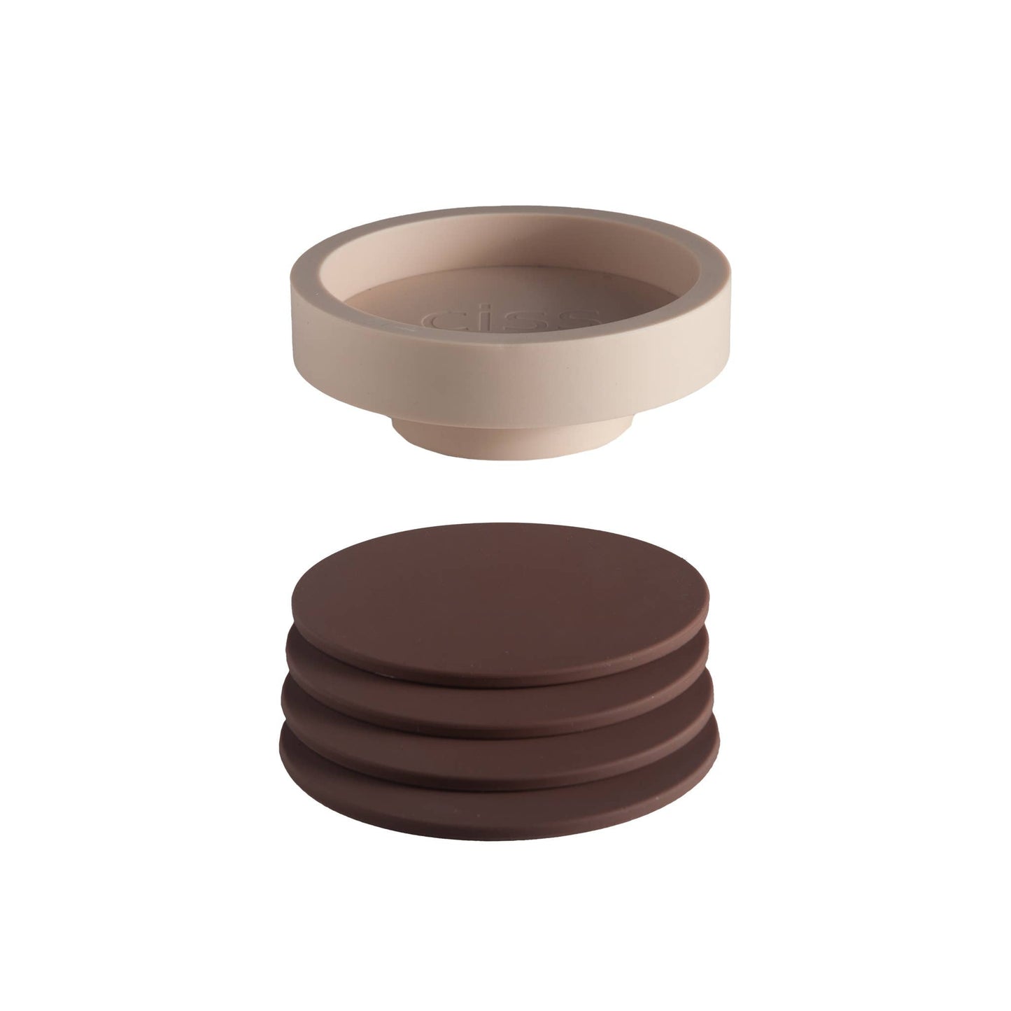 Unbreakable Silicon Coasters – Latte | Donkey