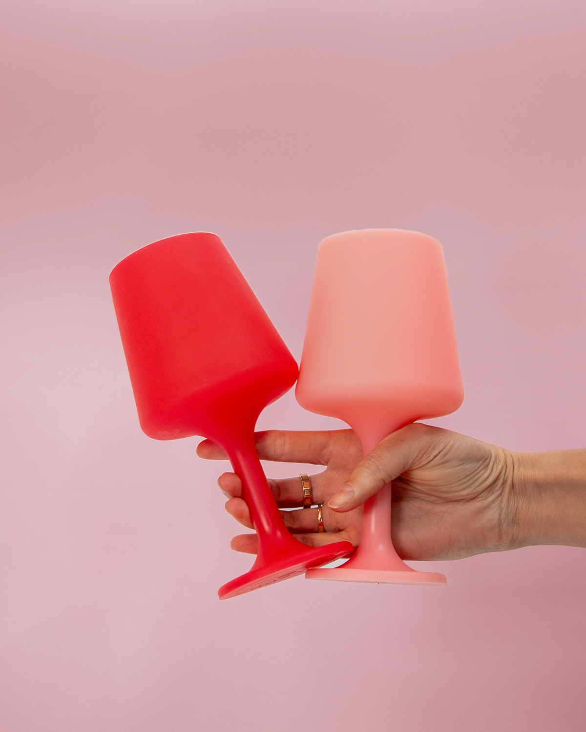 Unbreakable Silicone Wine Glasses – Cherry | Blush