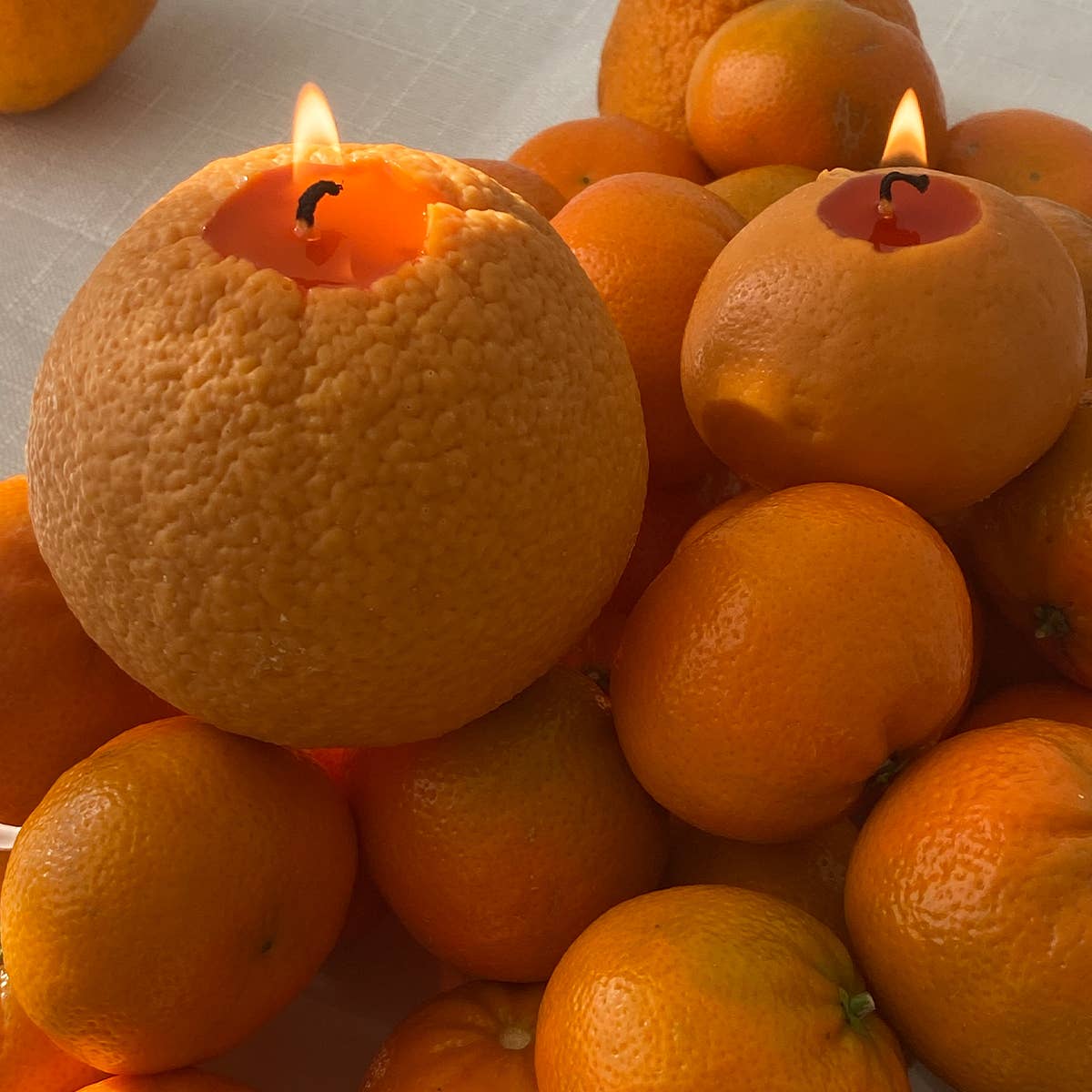 ORANGE CANDLE – LARGE