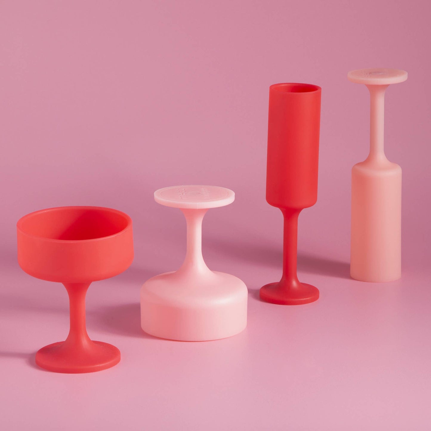 Unbreakable Silicone Champagne Flutes – Cherry | Blush