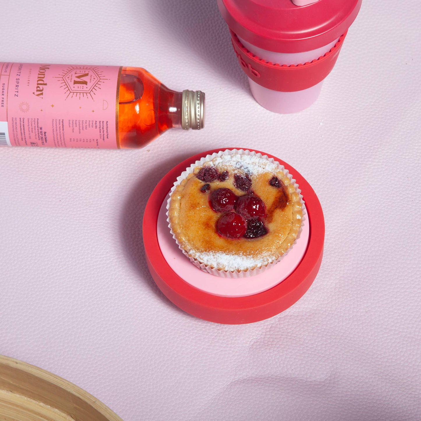 Unbreakable Silicon Coasters – Cherry | Blush