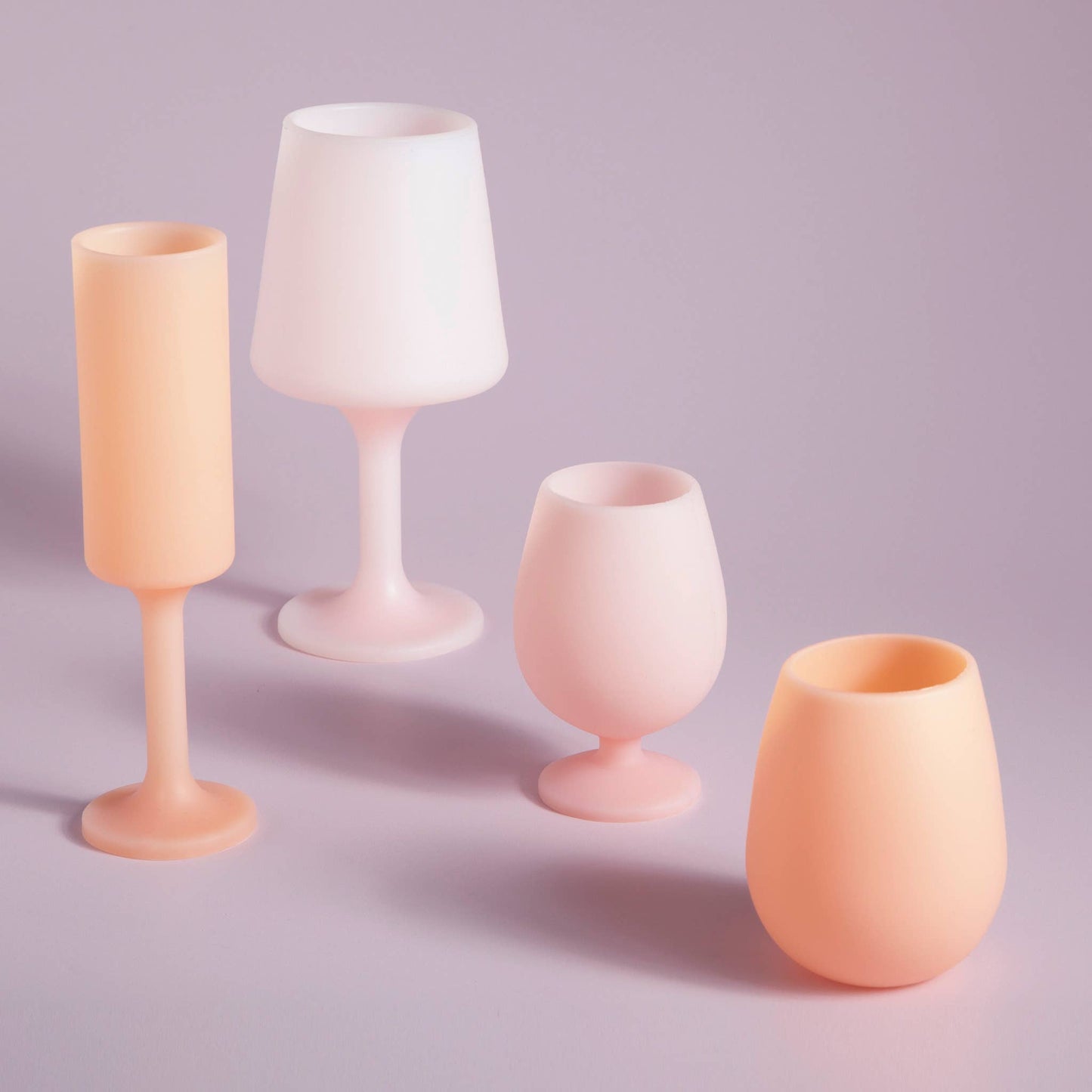 Unbreakable Silicon Wine Glasses – Peach | Petal