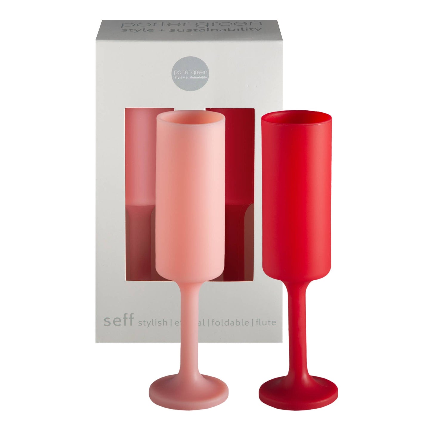 Unbreakable Silicone Champagne Flutes – Cherry | Blush