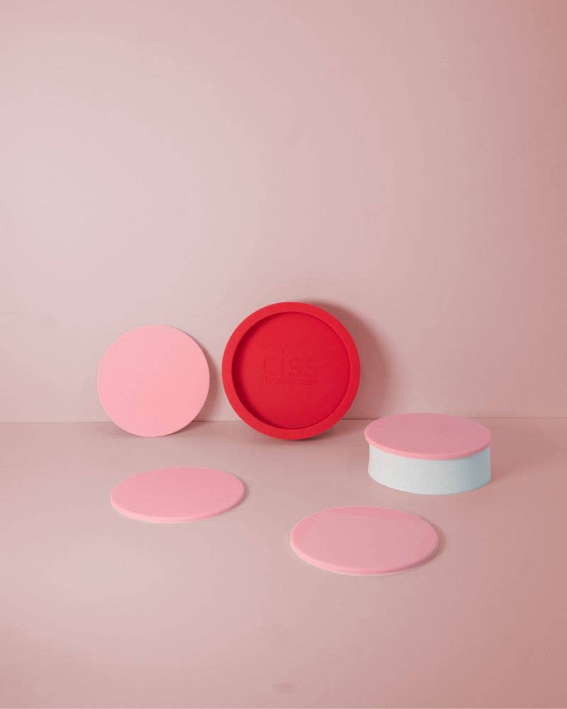 Unbreakable Silicon Coasters – Cherry | Blush