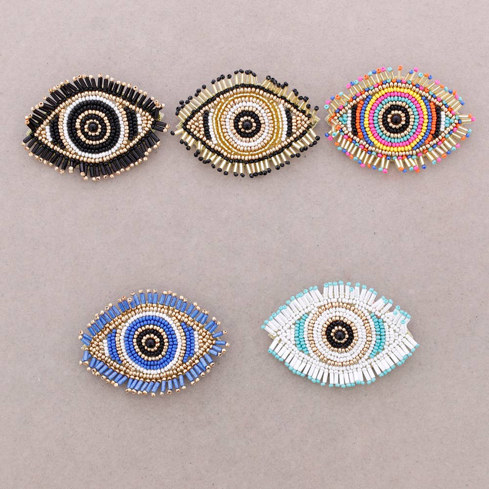 Turkish Eye Bead Brooch