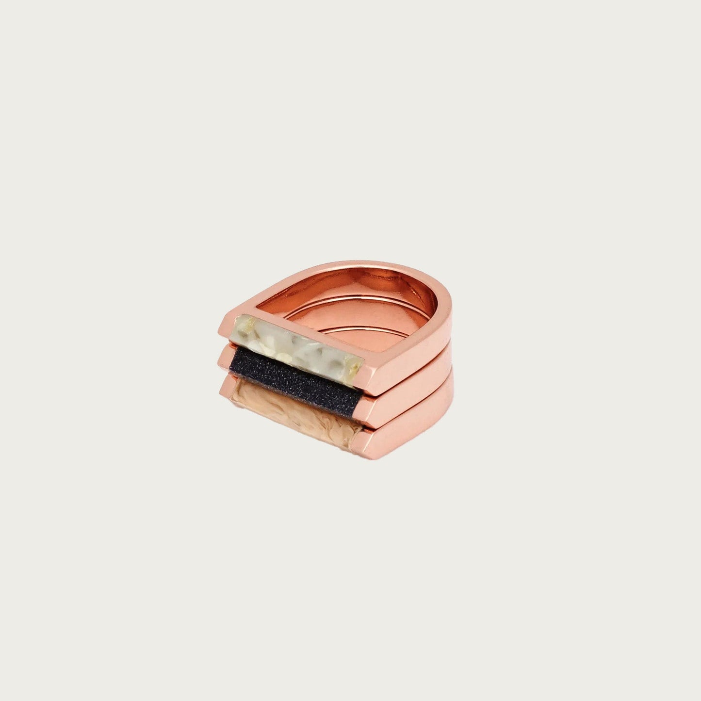 ALEXANDRA RING SET – SEA SALT