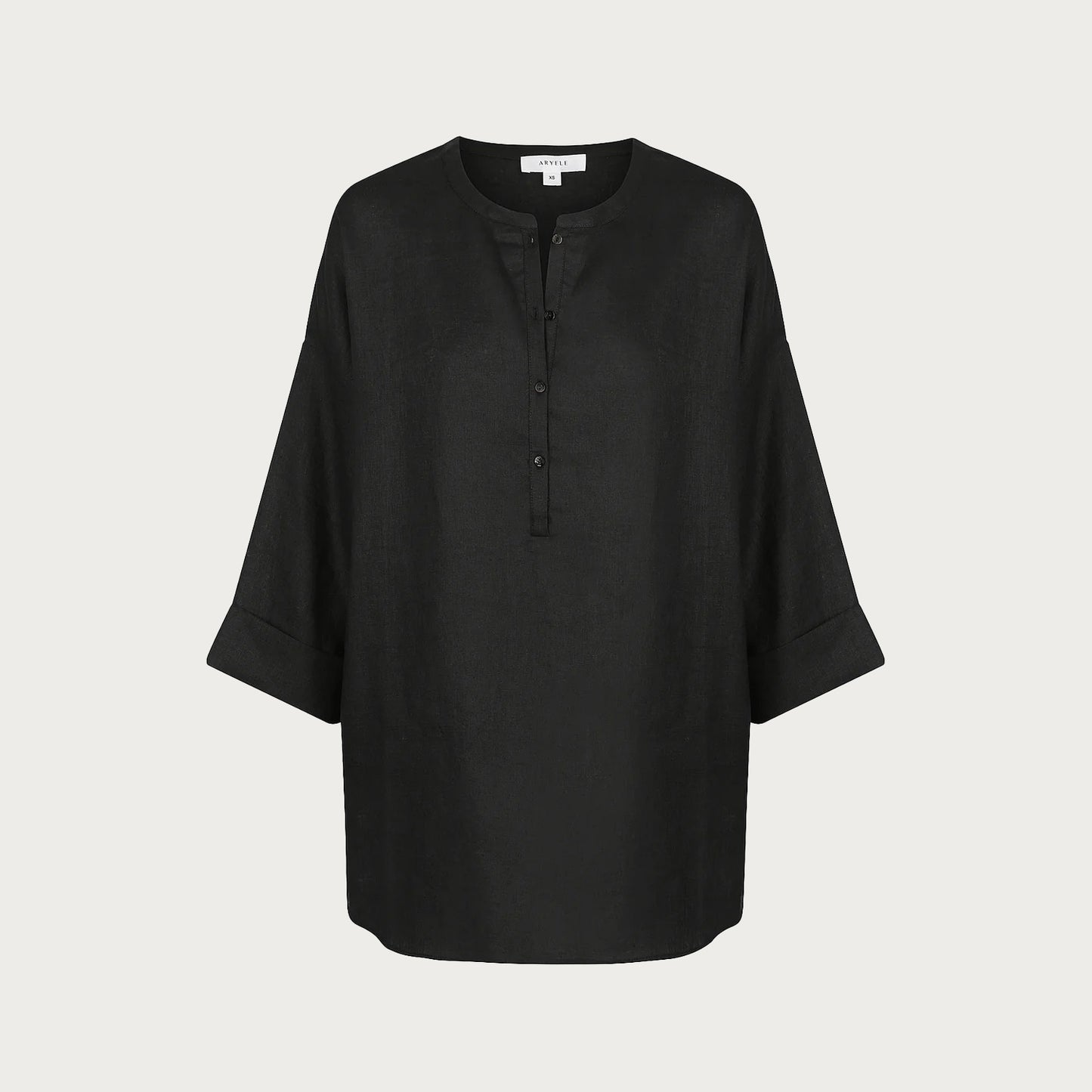 ASHLEE TUNIC SHIRT – BLACK