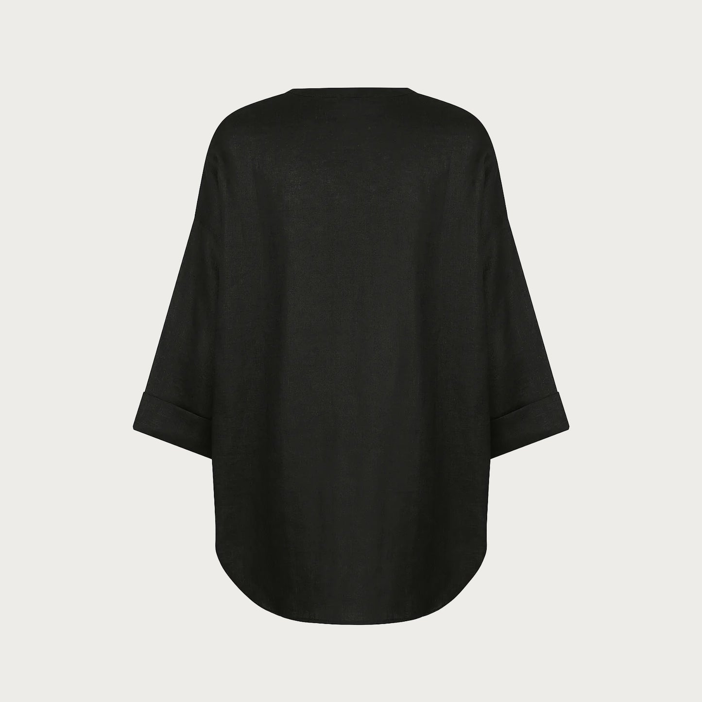ASHLEE TUNIC SHIRT – BLACK