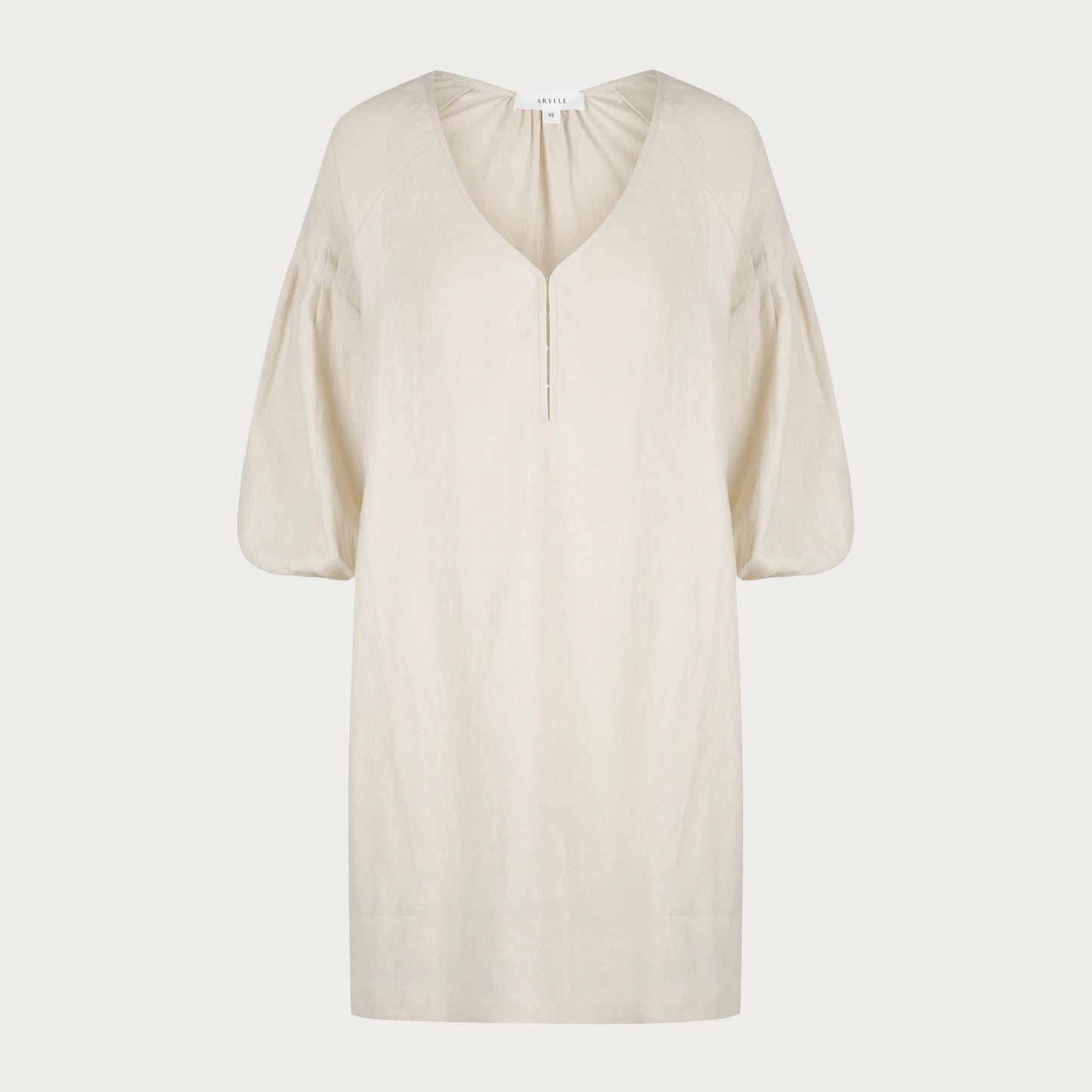 NINA PLEAT SLEEVE DRESS – PUTTY