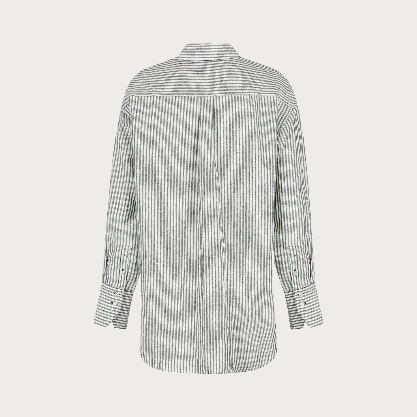 ALEXA STRIPE SHIRT – BLACK/ IVORY