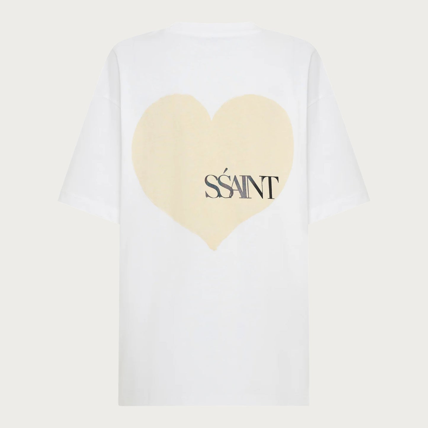 SSAINT HEART TEE – WHITE/ CREAM