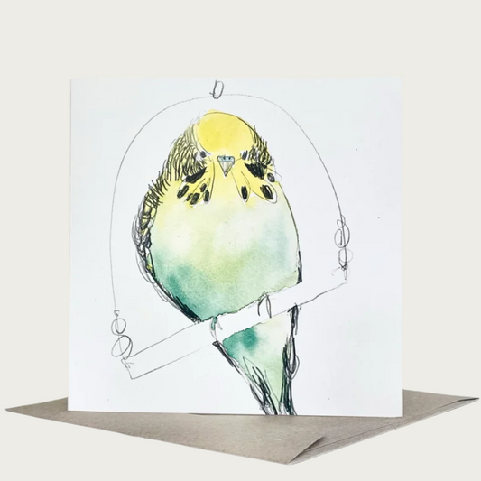 GREETING CARD – BUDGIE II