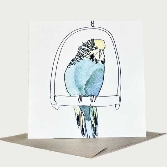GREETING CARD – BUDGIE I