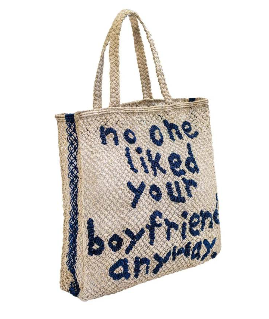 THE JACKSONS - NO ONE LIKED YOUR BOYFRIEND ANYWAY JUTE BAG