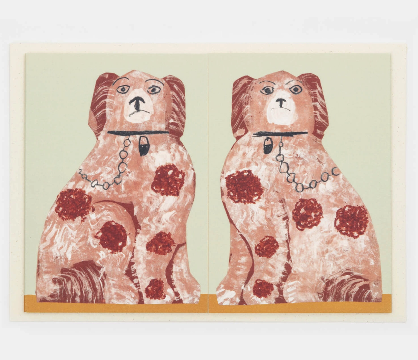 MANTEL DOGS CARD