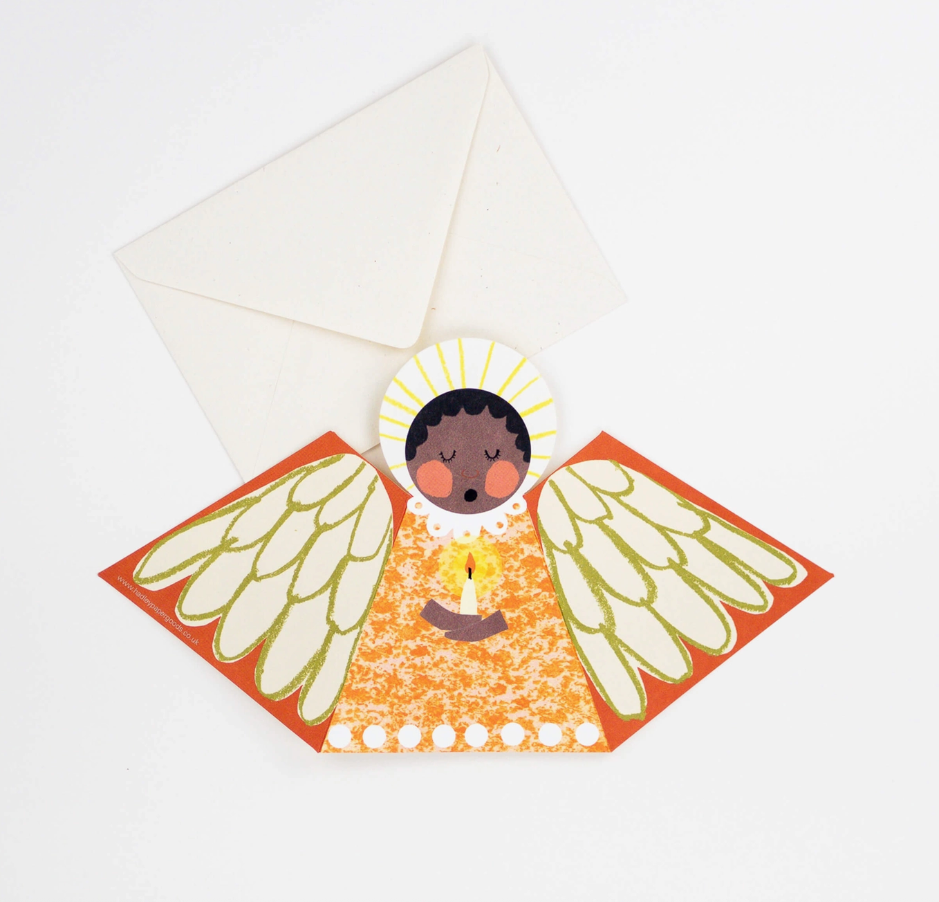 ORANGE ANGEL FOLD OUT CARD