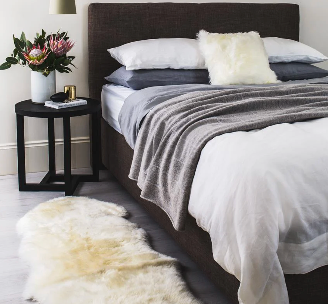 MERINO SHEEPSKIN AREA RUG (2 PANELS) - WHITE