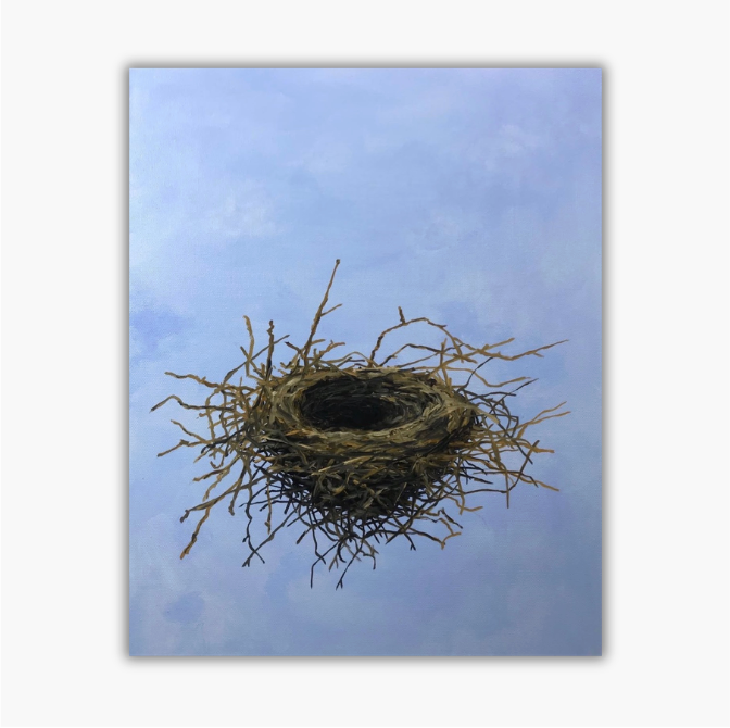 EMPTY NEST OIL ON CANVAS