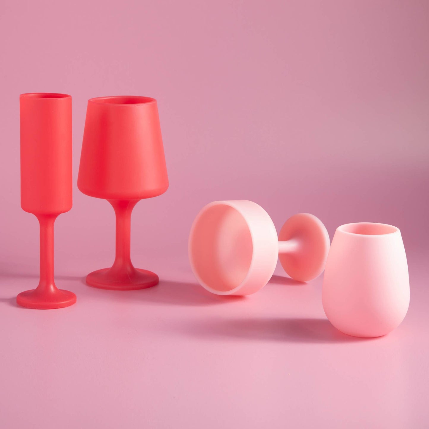 Unbreakable Silicone Champagne Flutes – Cherry | Blush