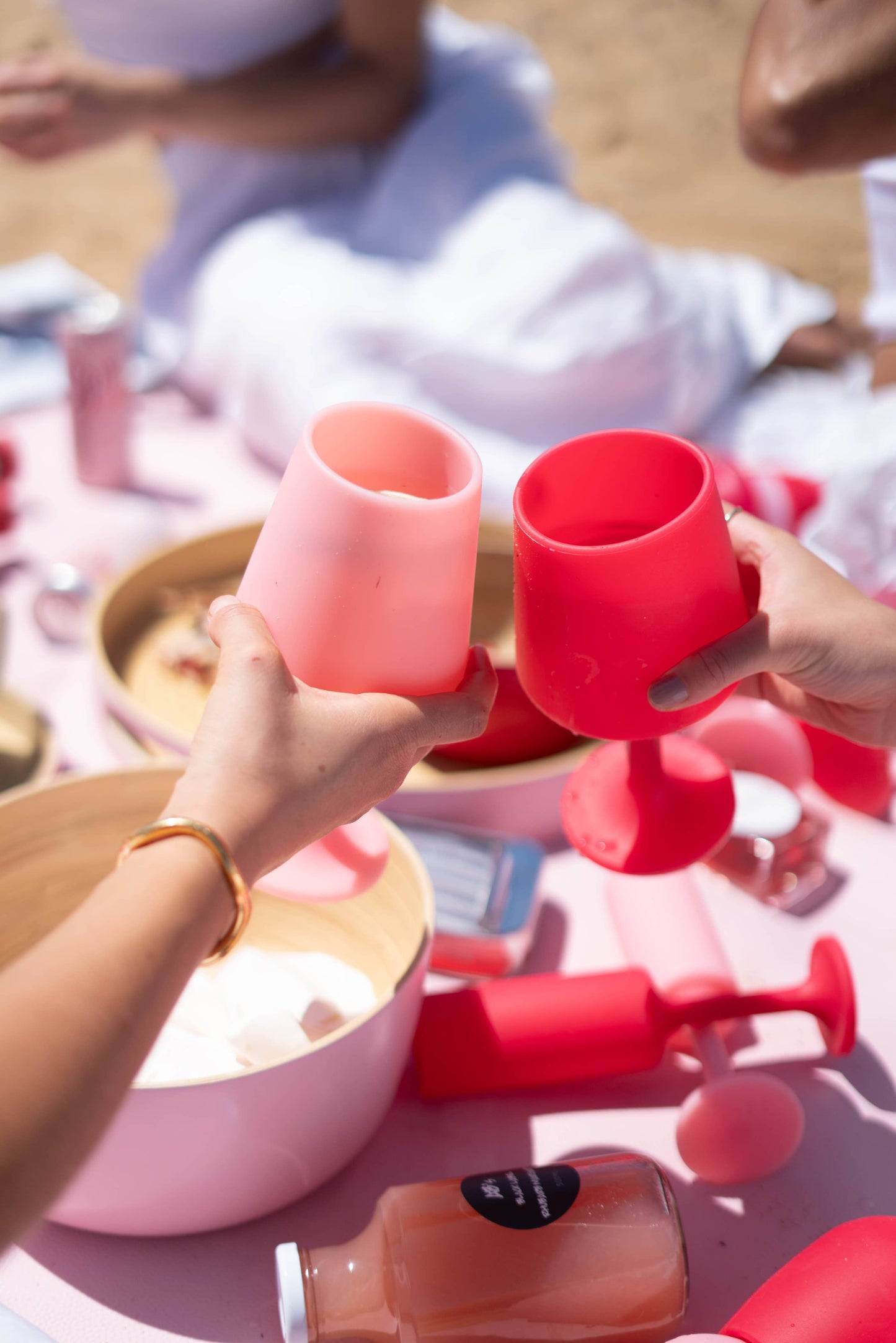 Unbreakable Silicone Wine Glasses – Cherry | Blush