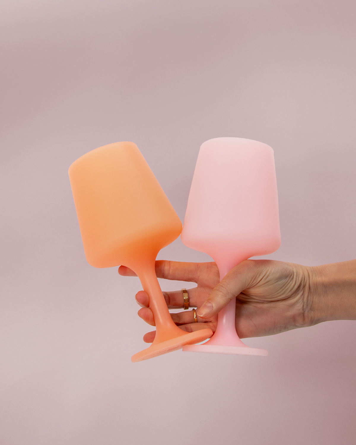 Unbreakable Silicon Wine Glasses – Peach | Petal