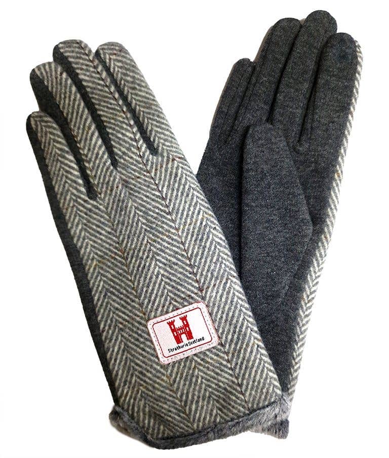 Strathurie Tweed Light Herring Bone Glove