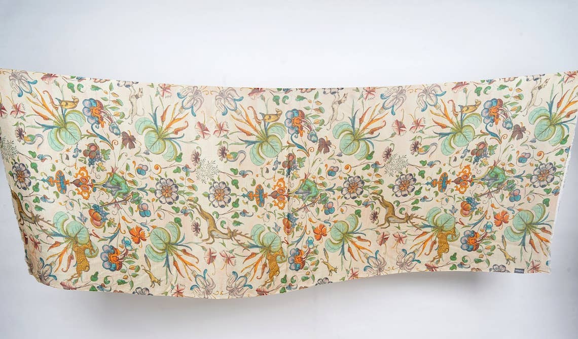 Silk Modal Scarf  luxurious fabric blend - Cream