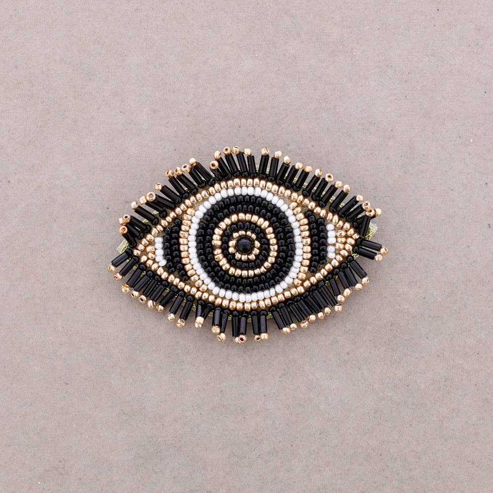 Turkish Eye Bead Brooch