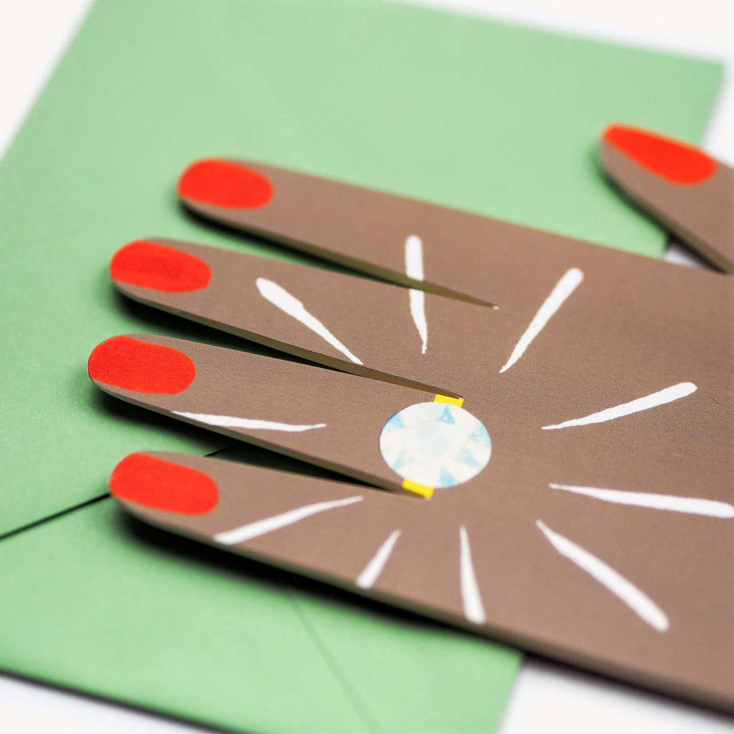 DIAMOND RING ENGAGEMENT CARD