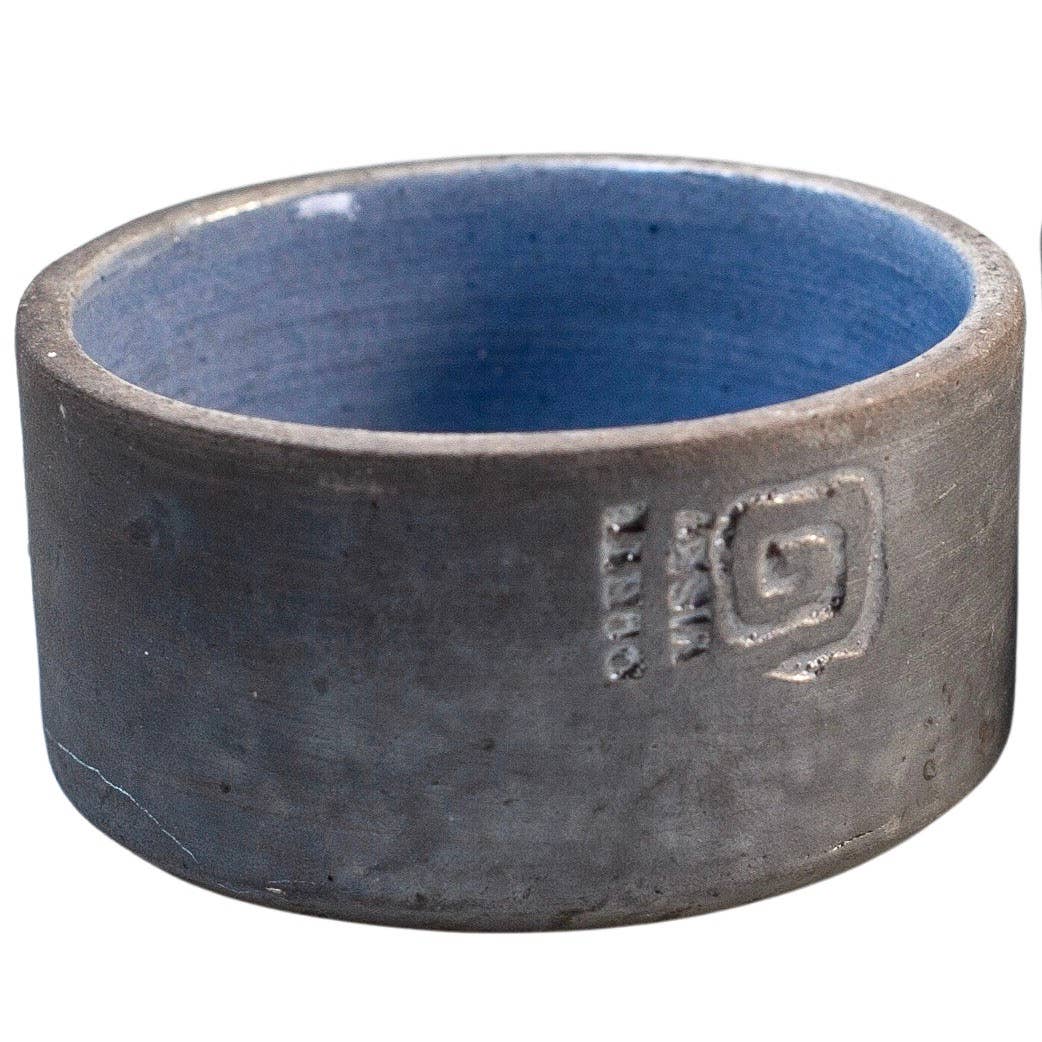 HANDMADE RAKU-FIRED SALT BOWLS IN 3 DIFFERENT GLAZES