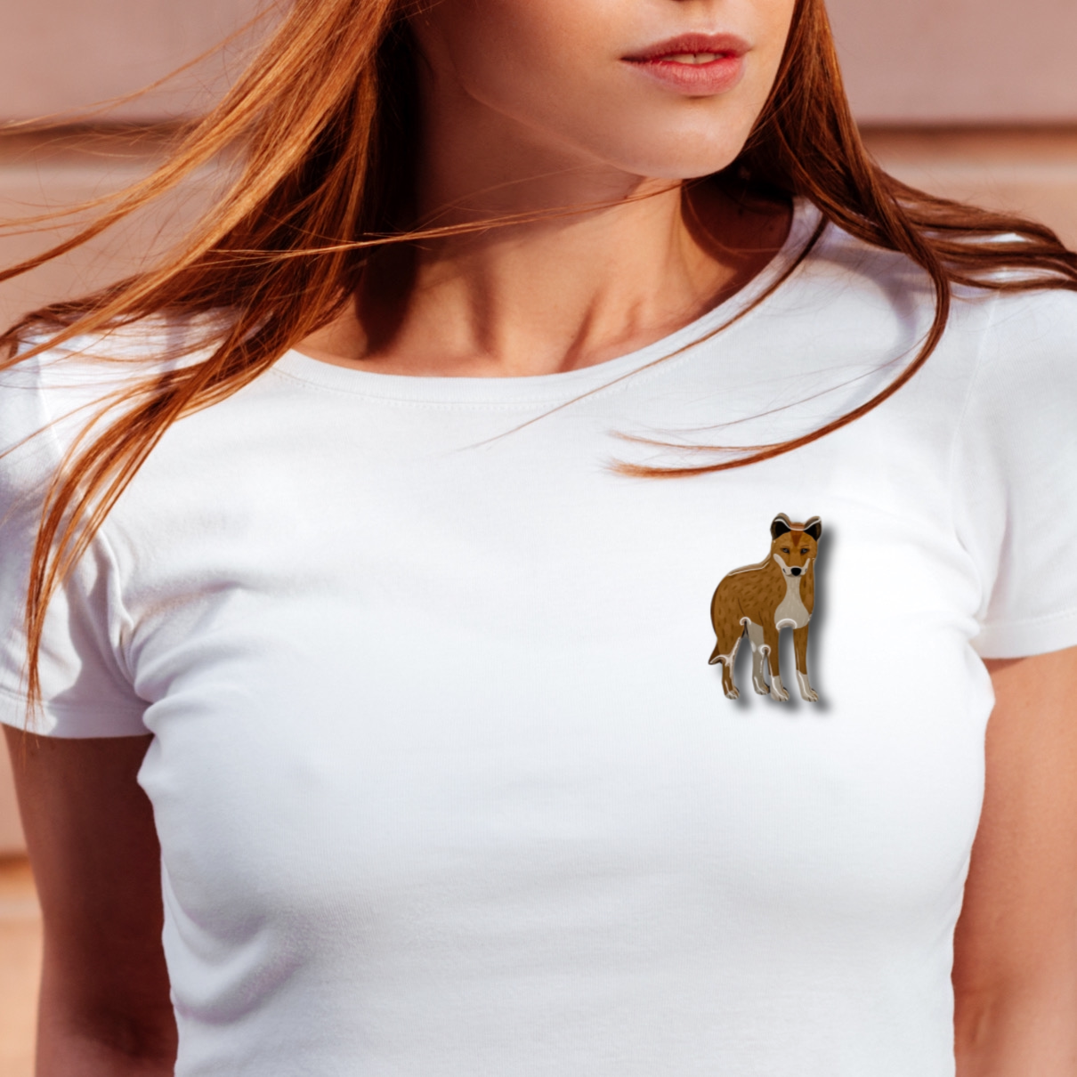 Dingo Brooch