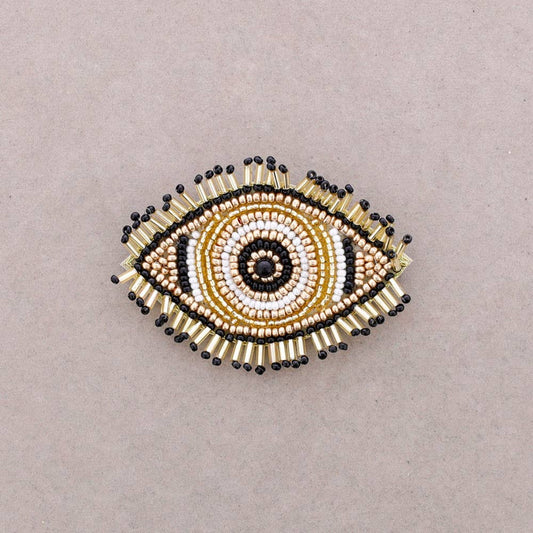 Turkish Eye Bead Brooch