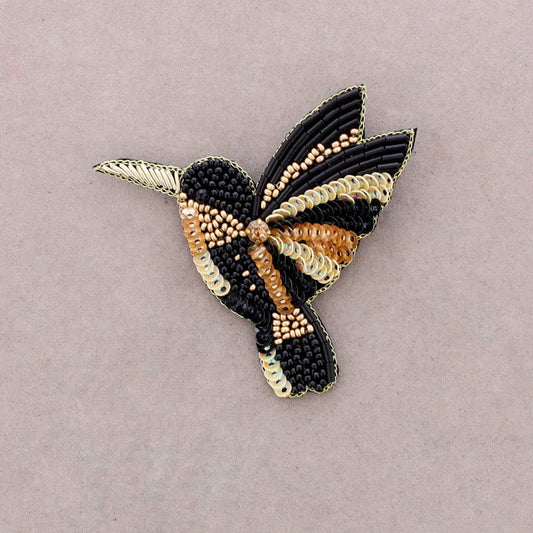 Beaded Bird Brooch