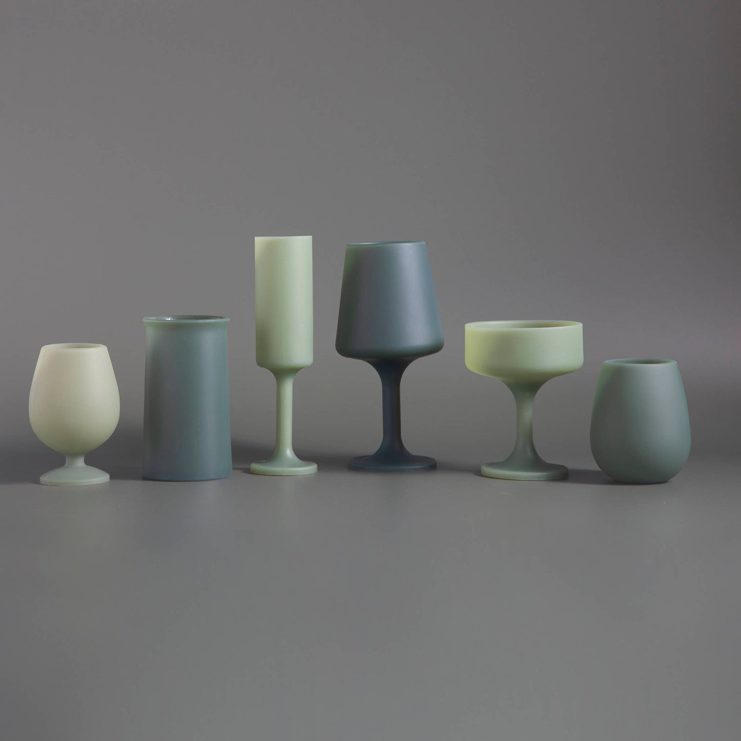 Unbreakable Silicone Wine Glasses – Sage | Olive