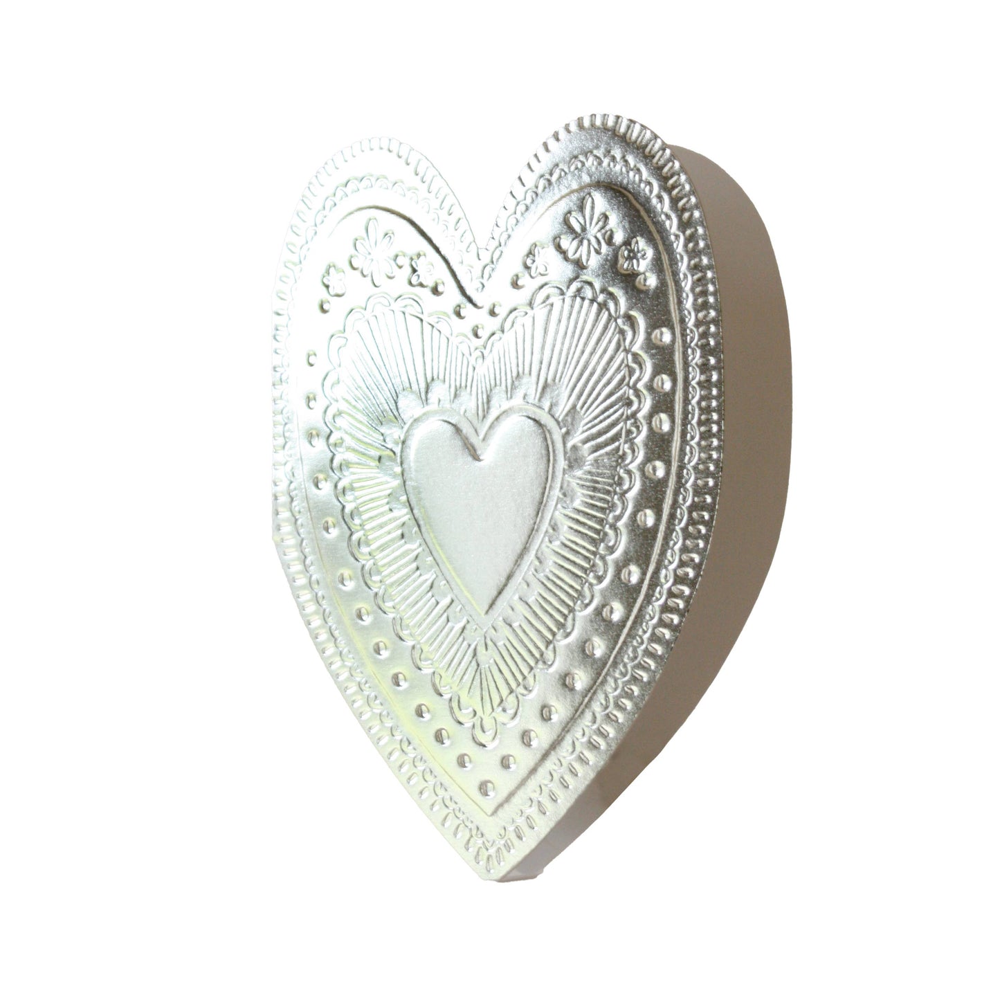 HEART - FAUX TIN GREETING CARD