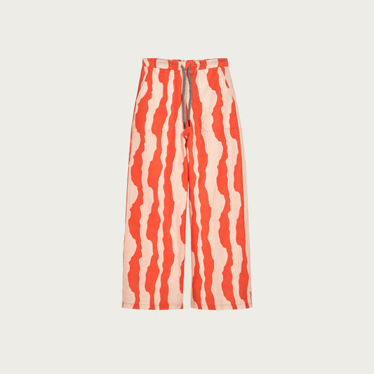 ORANGE CALIMA MOJAVE LINEN TROUSERS