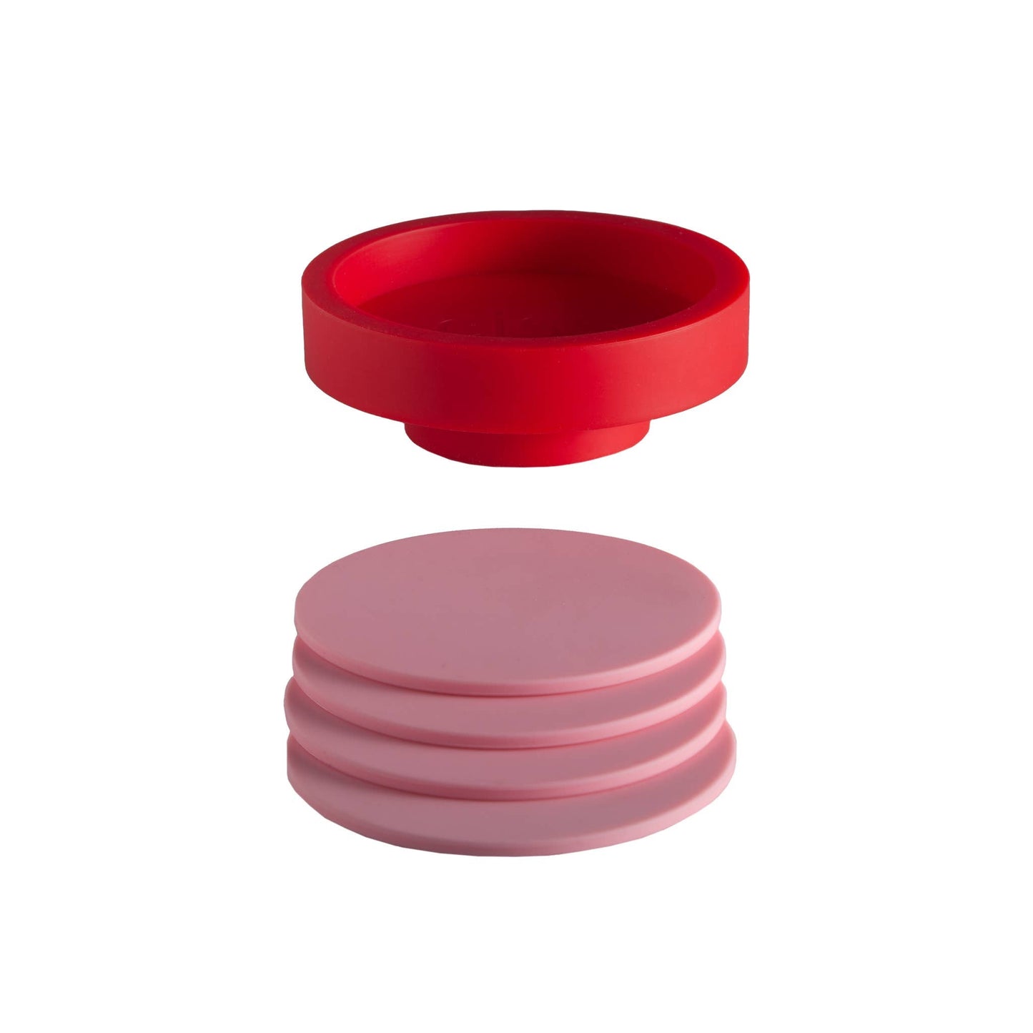 Unbreakable Silicon Coasters – Cherry | Blush