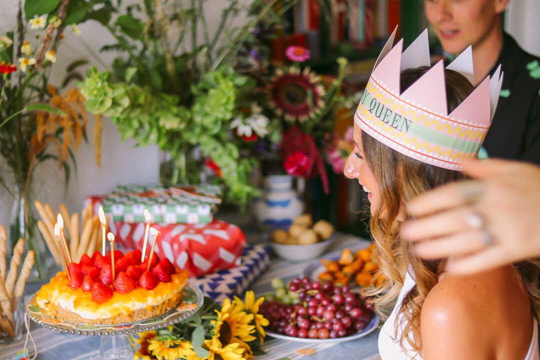 Birthday Queen Party Hat Card