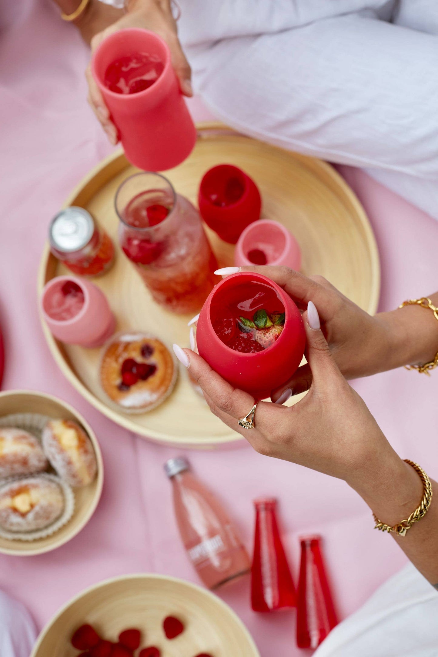 Unbreakable Silicone Glasses – Cherry | Blush