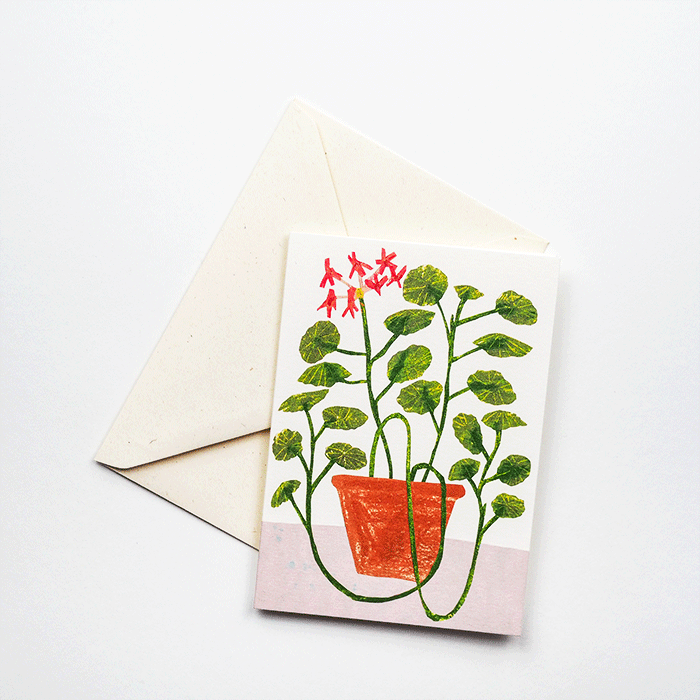 SCENTED GERANIUM CARD