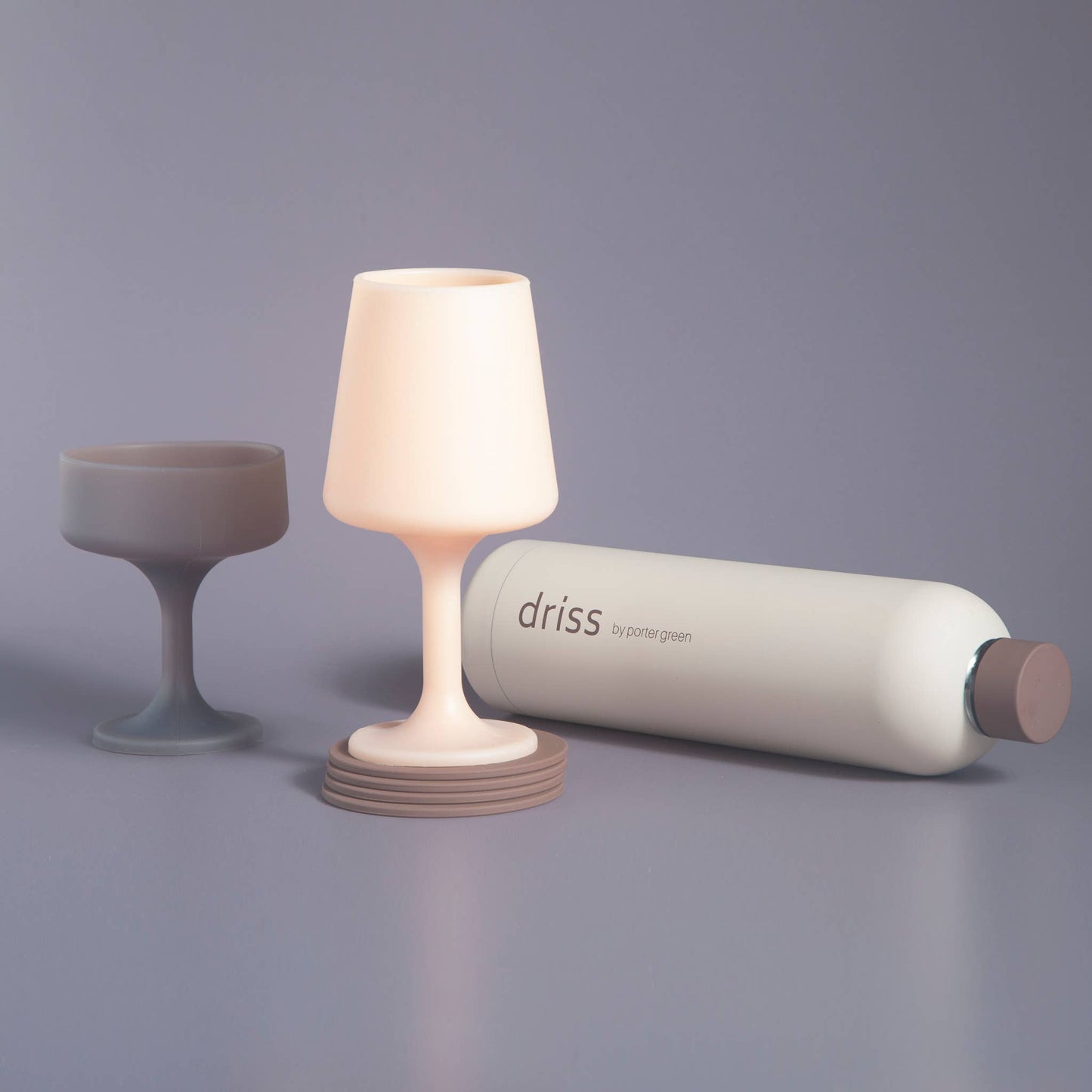 Unbreakable Silicone Wine Glasses – Latte | Donkey