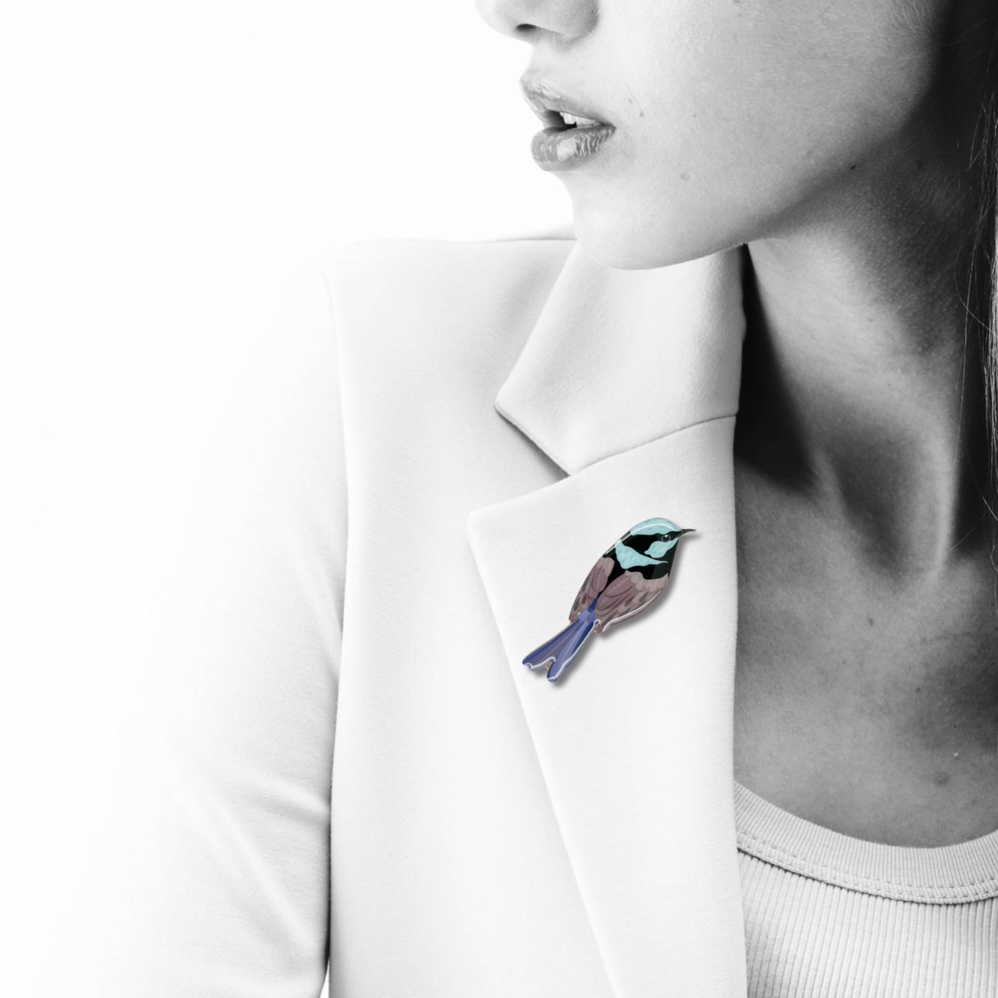 Superb Fairy-wren Brooch