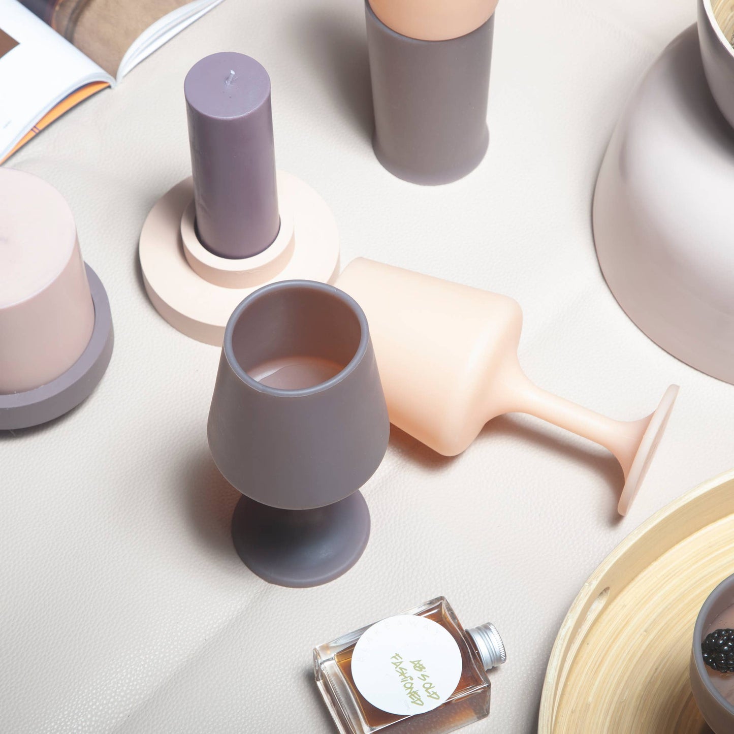 Unbreakable Silicone Wine Glasses – Latte | Donkey