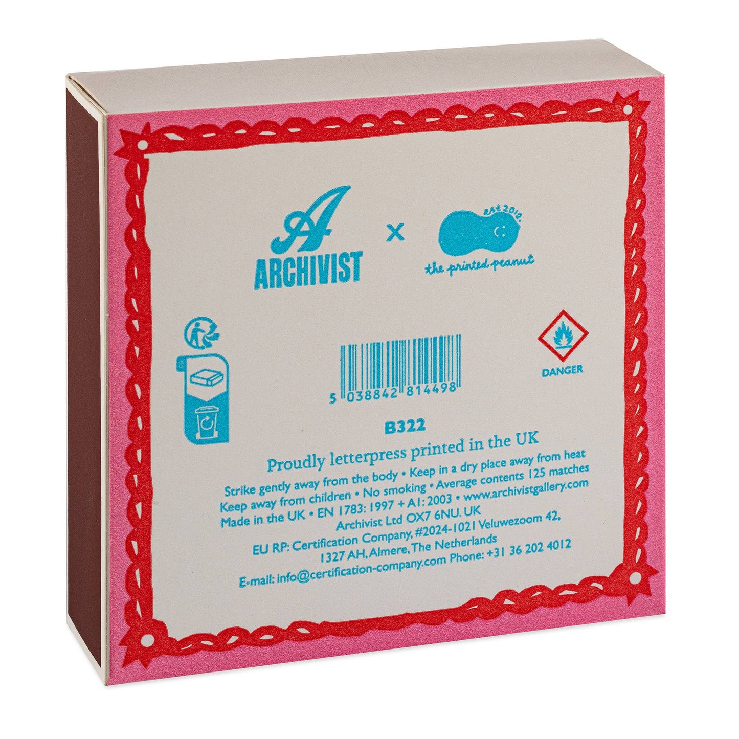 BURNING BRIGHT | SQUARE MATCHBOXES