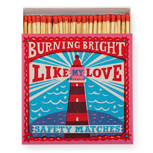 BURNING BRIGHT | SQUARE MATCHBOXES