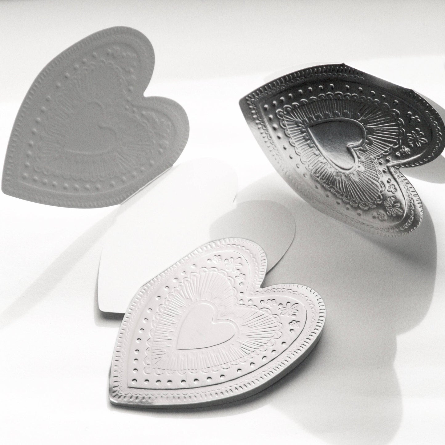 HEART - FAUX TIN GREETING CARD