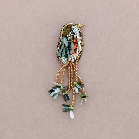 Bird Sequin Brooch