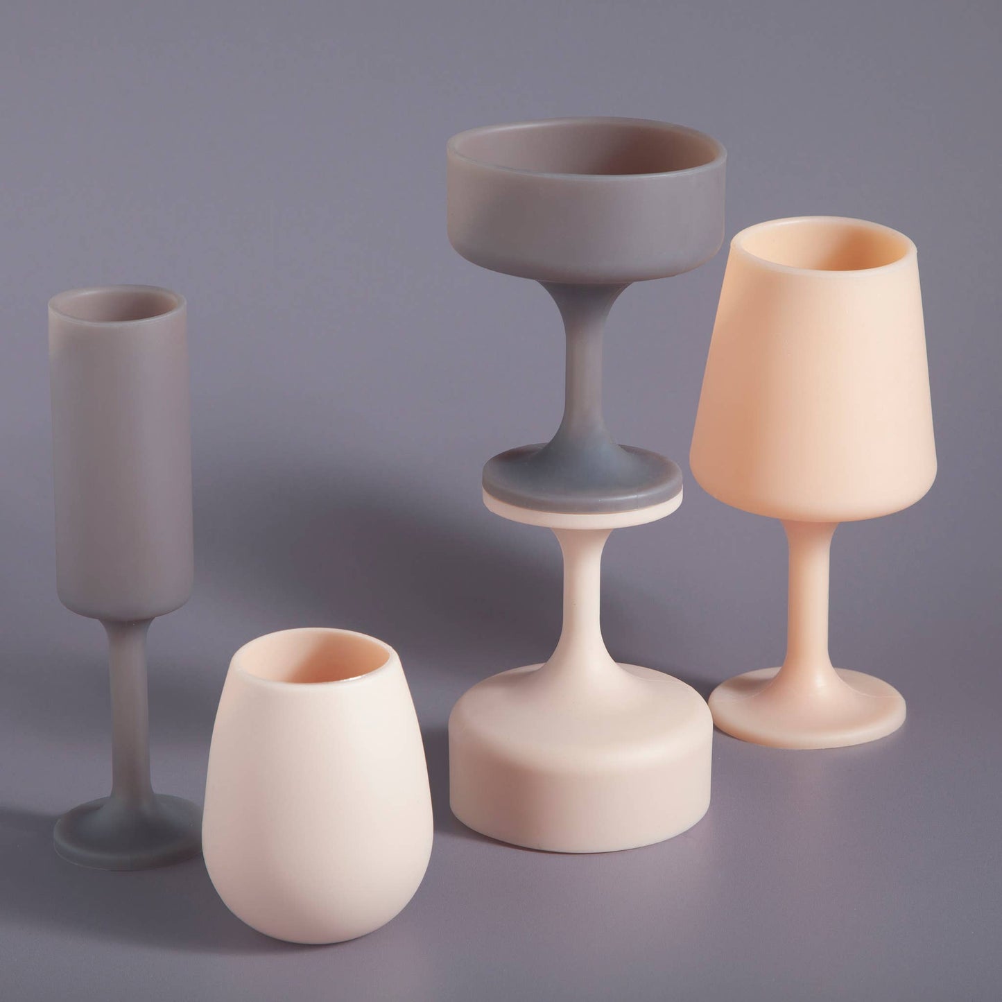 Unbreakable Silicone Wine Glasses – Latte | Donkey